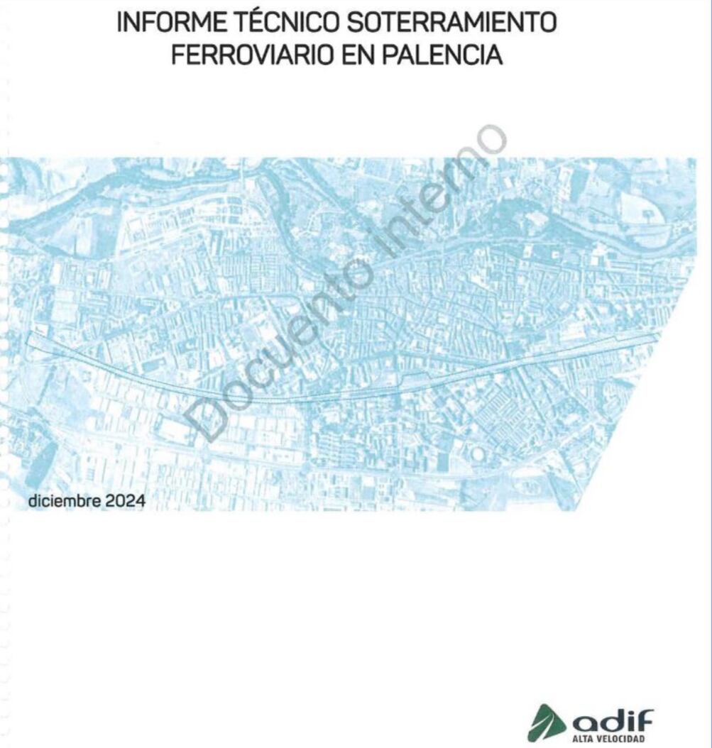 Imagen difundida por la Asociación en Defensa del Soterramiento en Palencia
