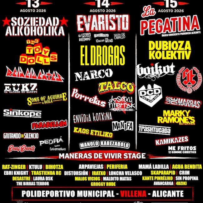 Cartel del Aupa Lumbreiras 2026