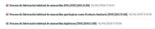 Guías para la fabricación de mascarillas