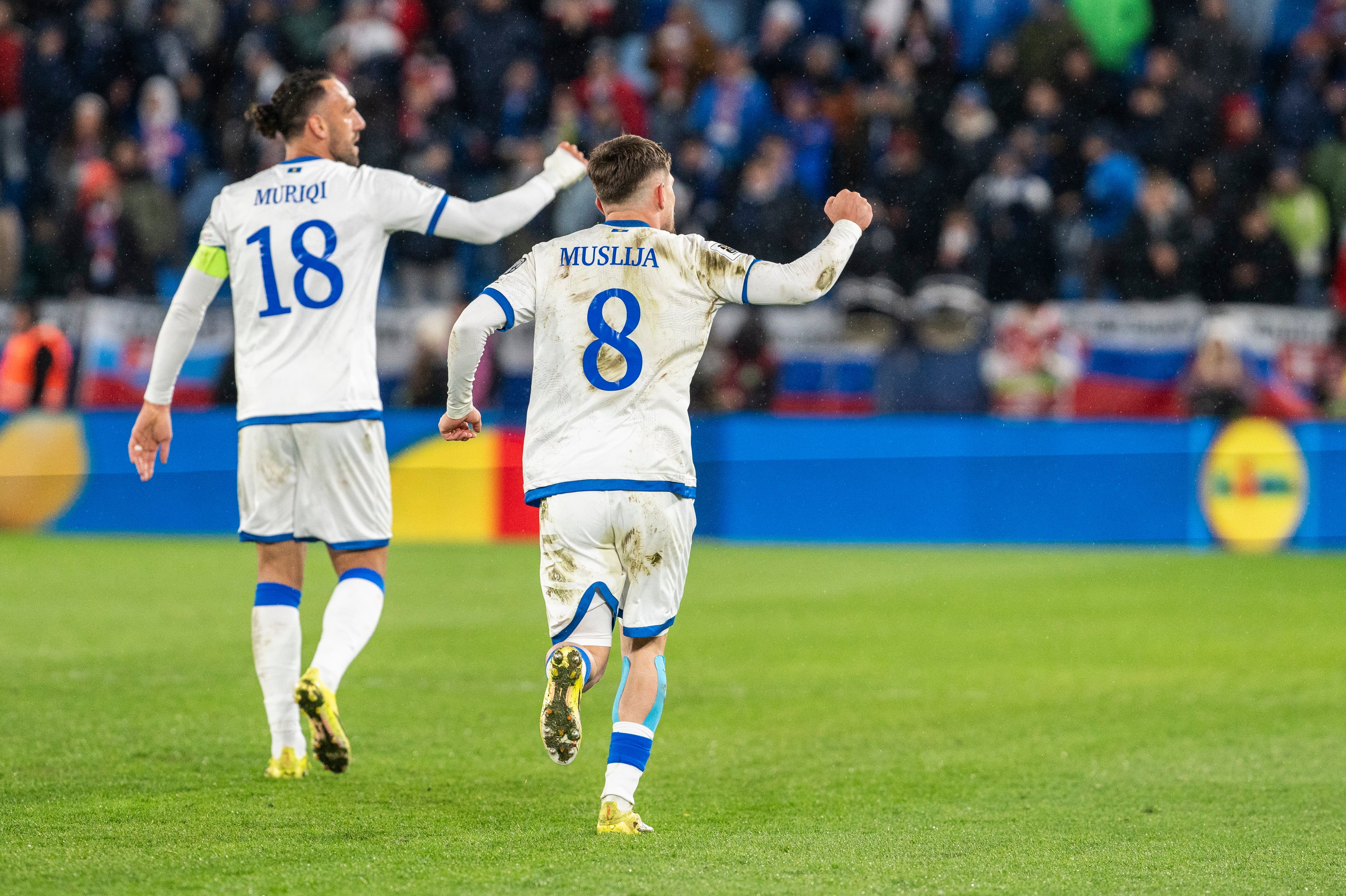 Vedat Muriqi, ante Eslovaquia. EFE/EPA/Jozef Jakubco
