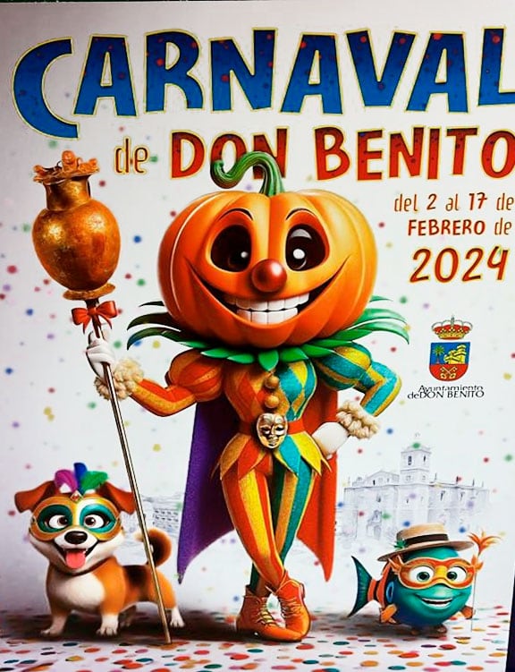 Cartel del Carnaval de Don Benito 2024