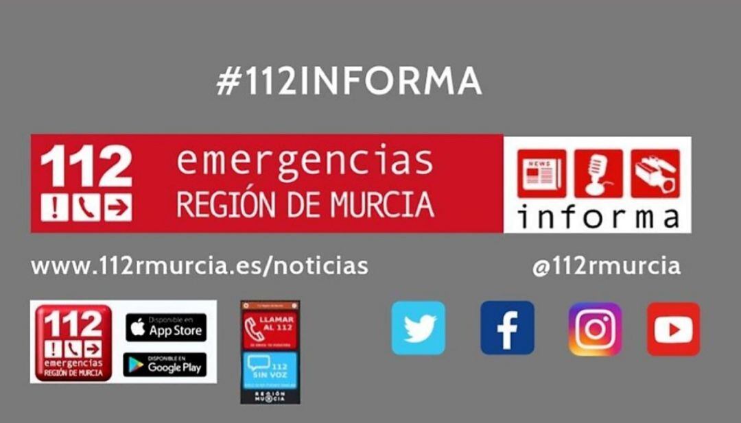 El Centro de Coordinación de Emergencias 1-1-2 Región de Murcia ha recibido una llamada a las 7.47 horas informando del accidente de tráfico ocurrido en la carretera