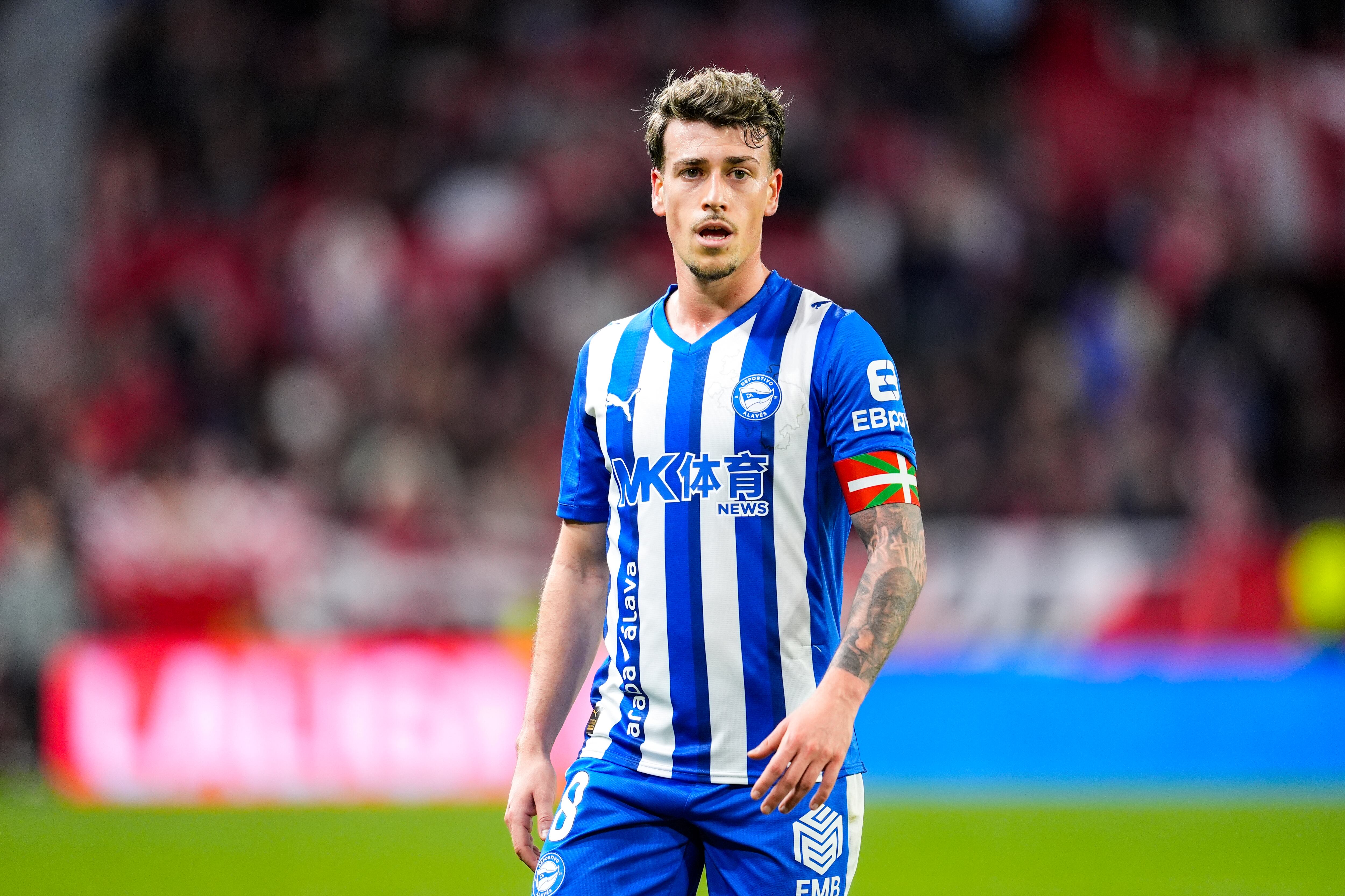 Antonio Blanco durante un partido del Alavés en liga