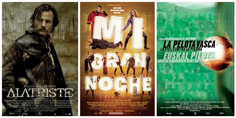 &#039;Alatriste&#039;, &#039;Mi gran noche&#039; y &#039;La pelota vasca&#039; son algunas de las películas elegidas