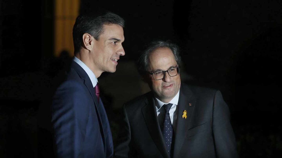 Pedro Sánchez y Quim Torra, en una fotografía de archivo. 