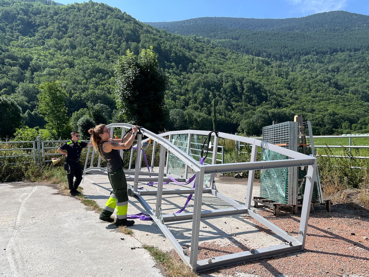 Retiren el mirador de Durro i el seu futur queda a l'espera de l'informe que ha d'aclarir per què es va desprendre