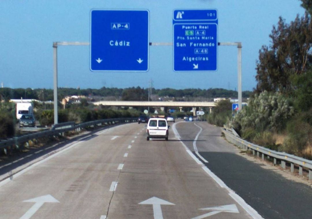 Imagen de la autopista Sevilla-Cádiz