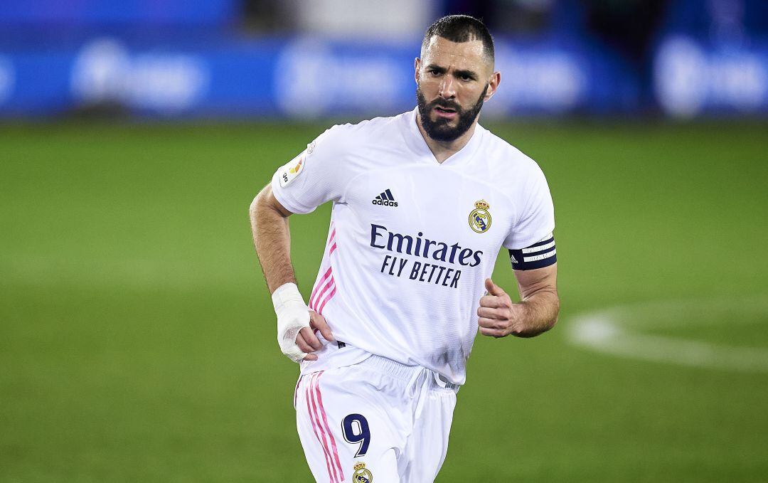 Benzema, durante el Alavés - Real Madrid