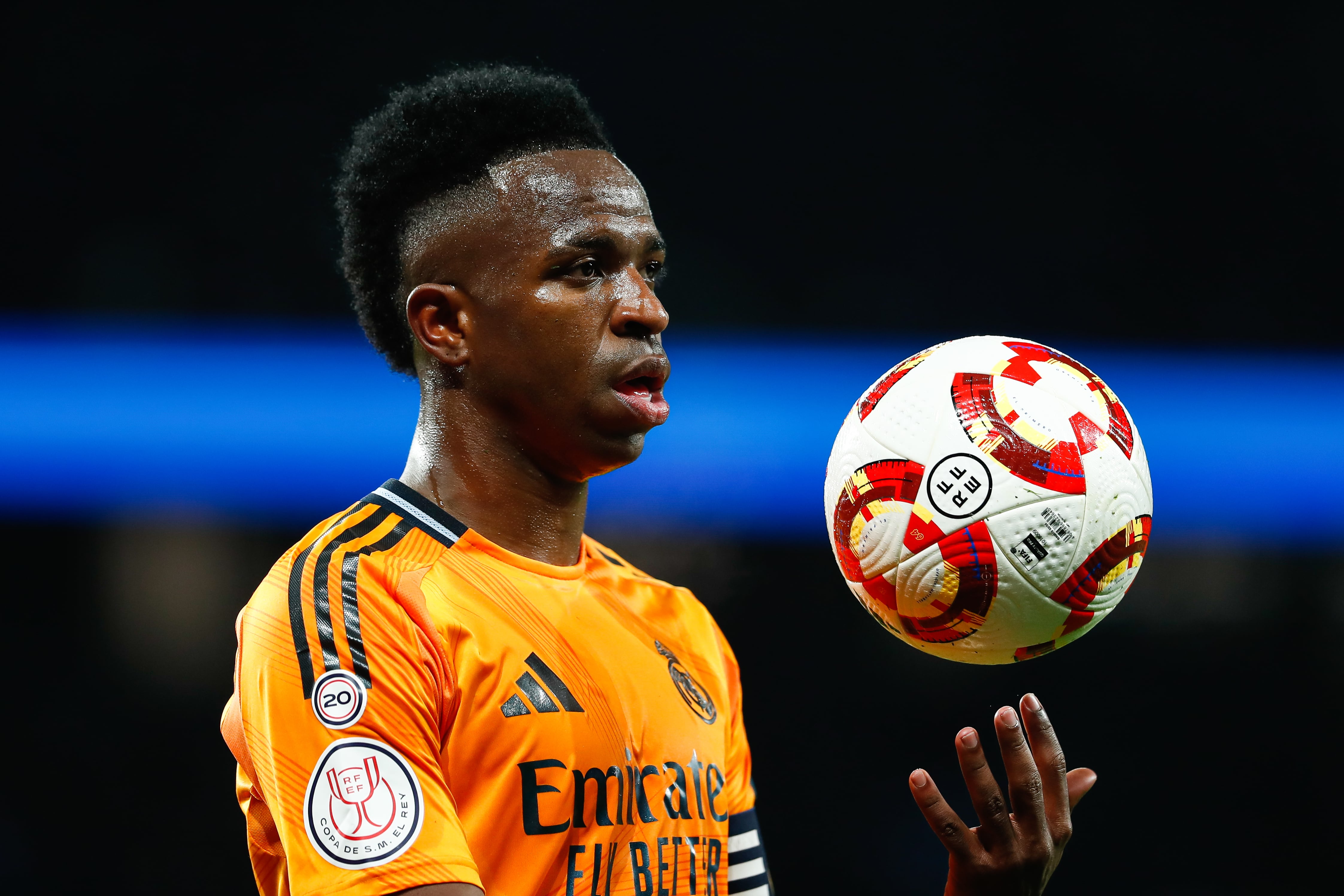 Vinicius Júnior, capitán del Real Madrid en la eliminatoria de Copa ante la Real Sociedad