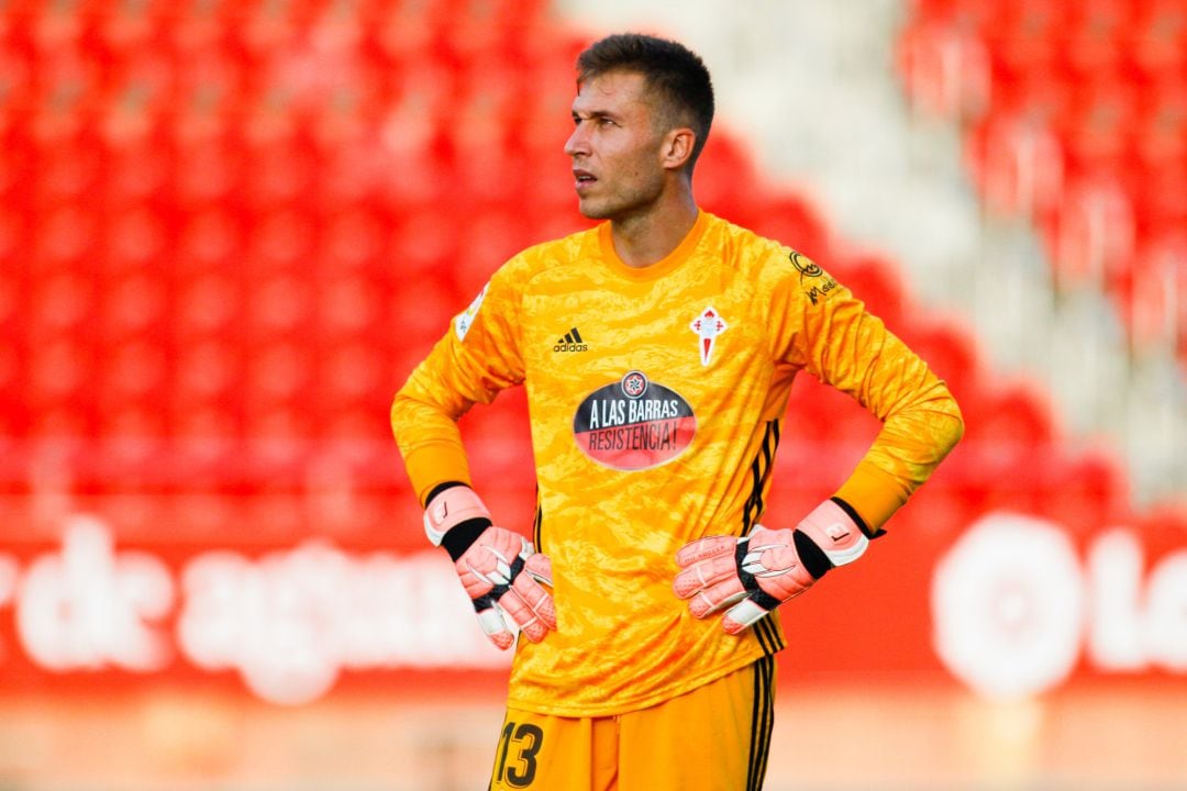 Rubén Blanco en un partido de Liga