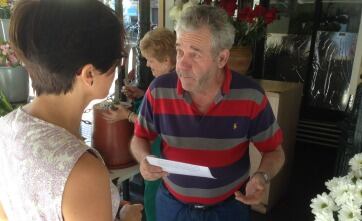 Gámez con floristas