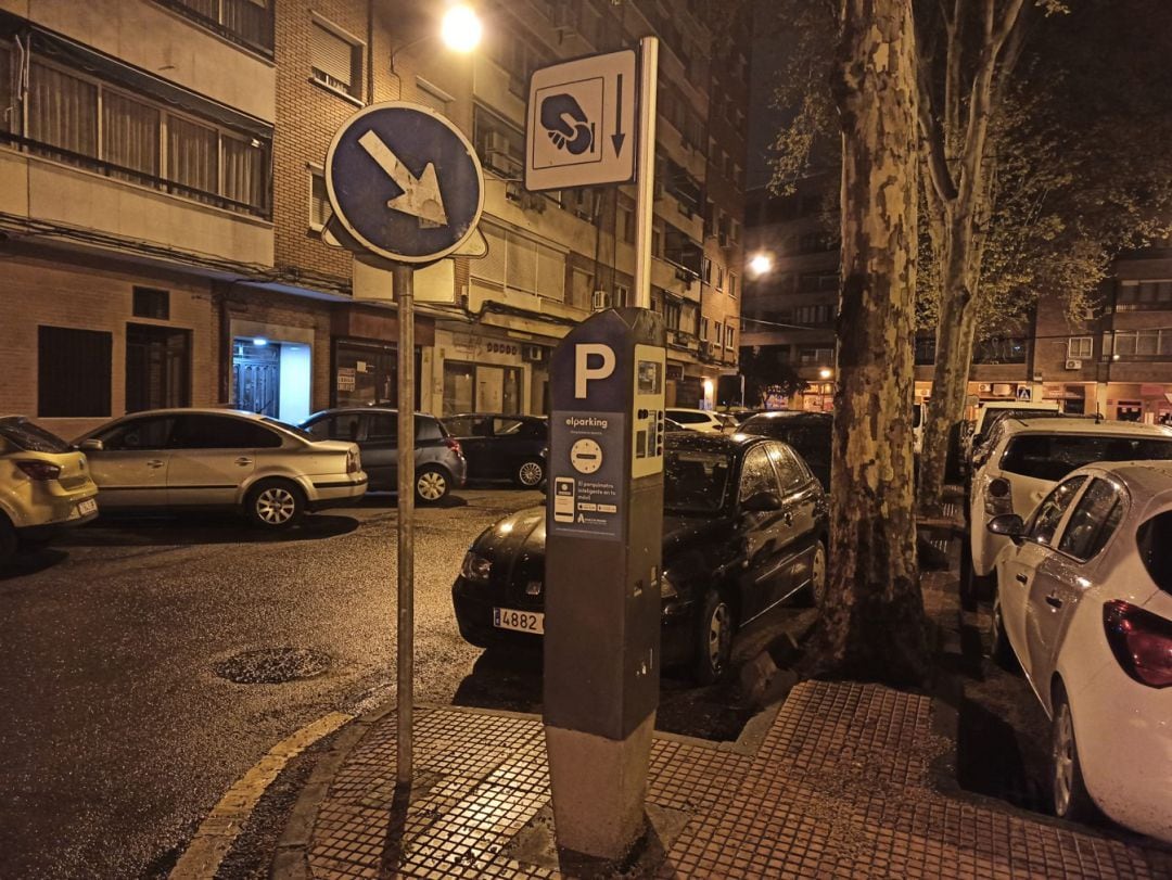 Zona azul de Alcalá de Henares. 