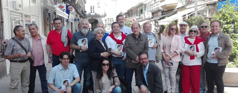 Leiceaga en un acto de campaña del PSOE