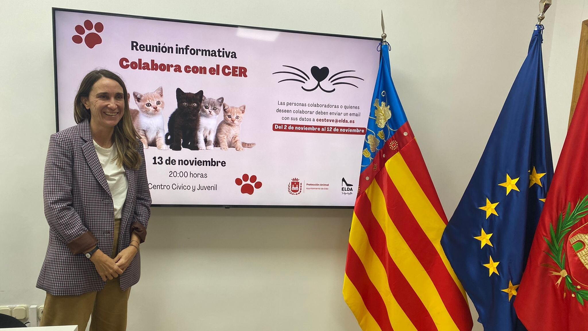 Cristina Rodríguez, concejala de Protección Animal del Ayuntamiento de Elda