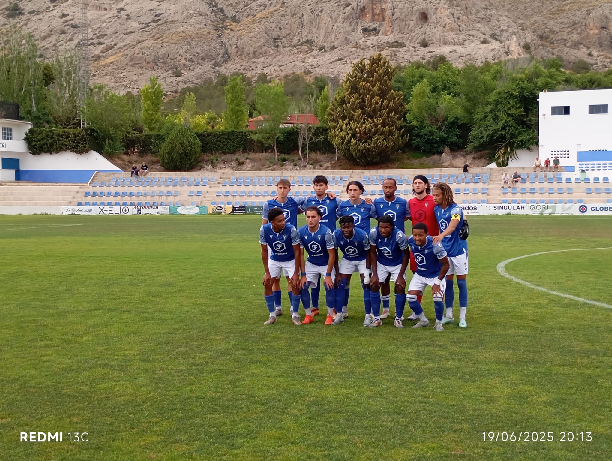Alineación del Villena en el partido contra el Monnegre Mutxamel