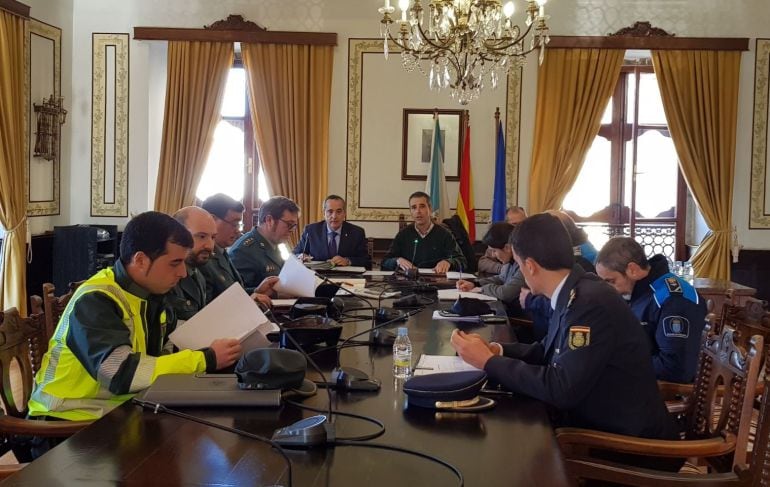 Imagen de la Junta de Seguridad Local celebrada esta semana en Ribadeo.