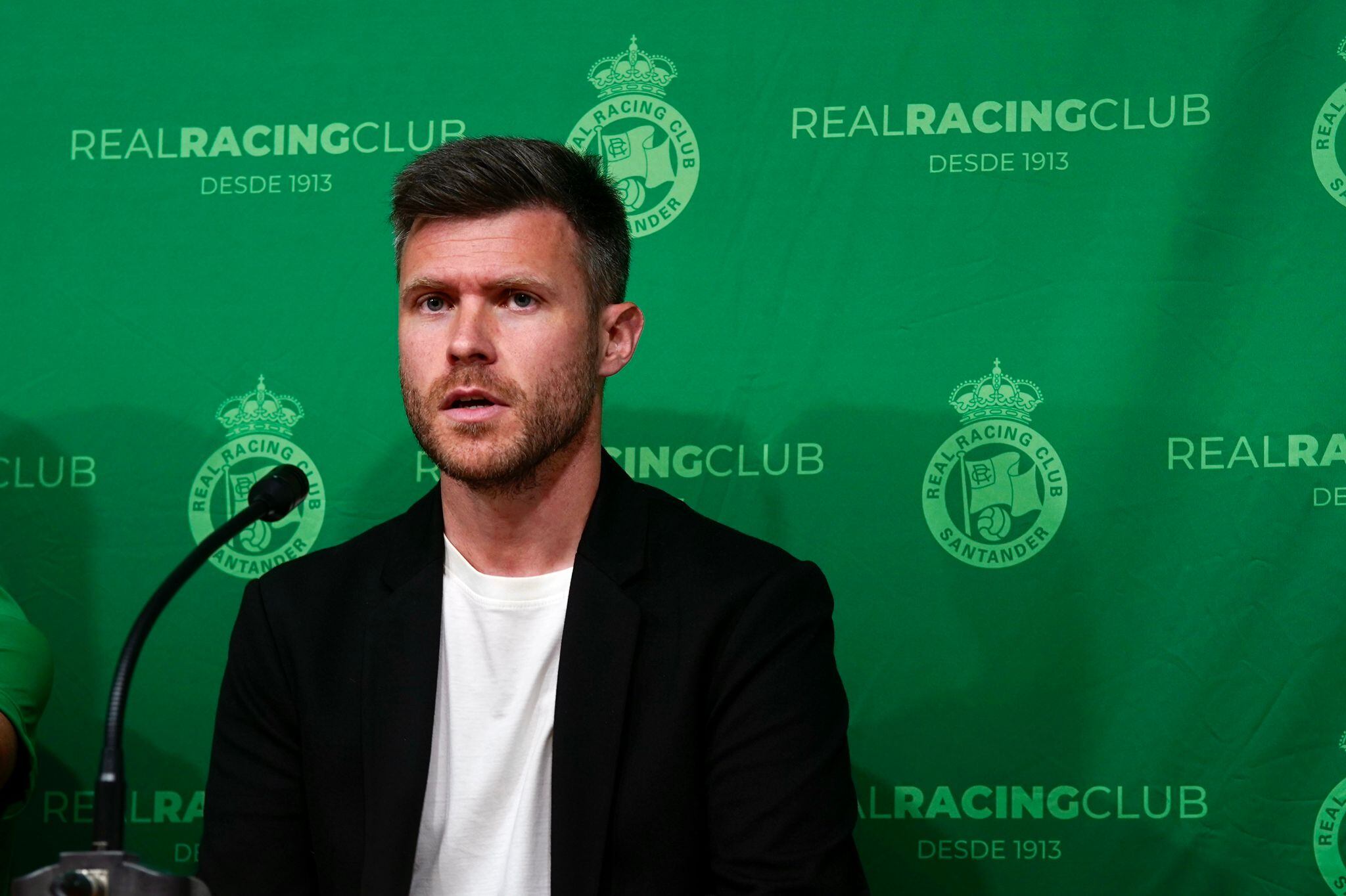 Martija, durante la presentación de Rubén Alves