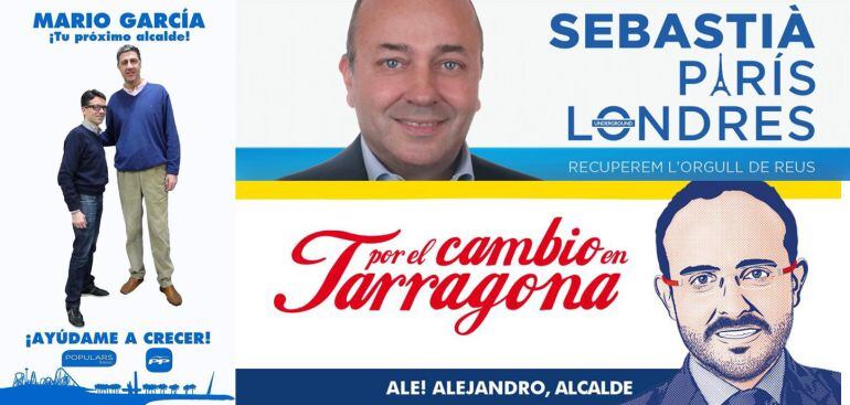 Les diferents campanyes del PP a casa nostra que es poden veure actualment en diferents punts del territori i a les xarxes socials.