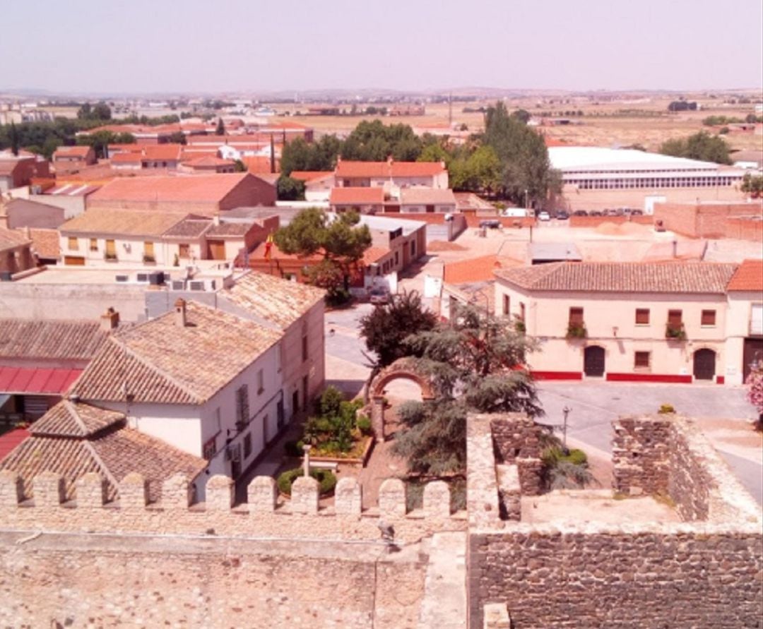 Panorámica de la localidad de Bolaños desde el Castillo de doña Berenguela