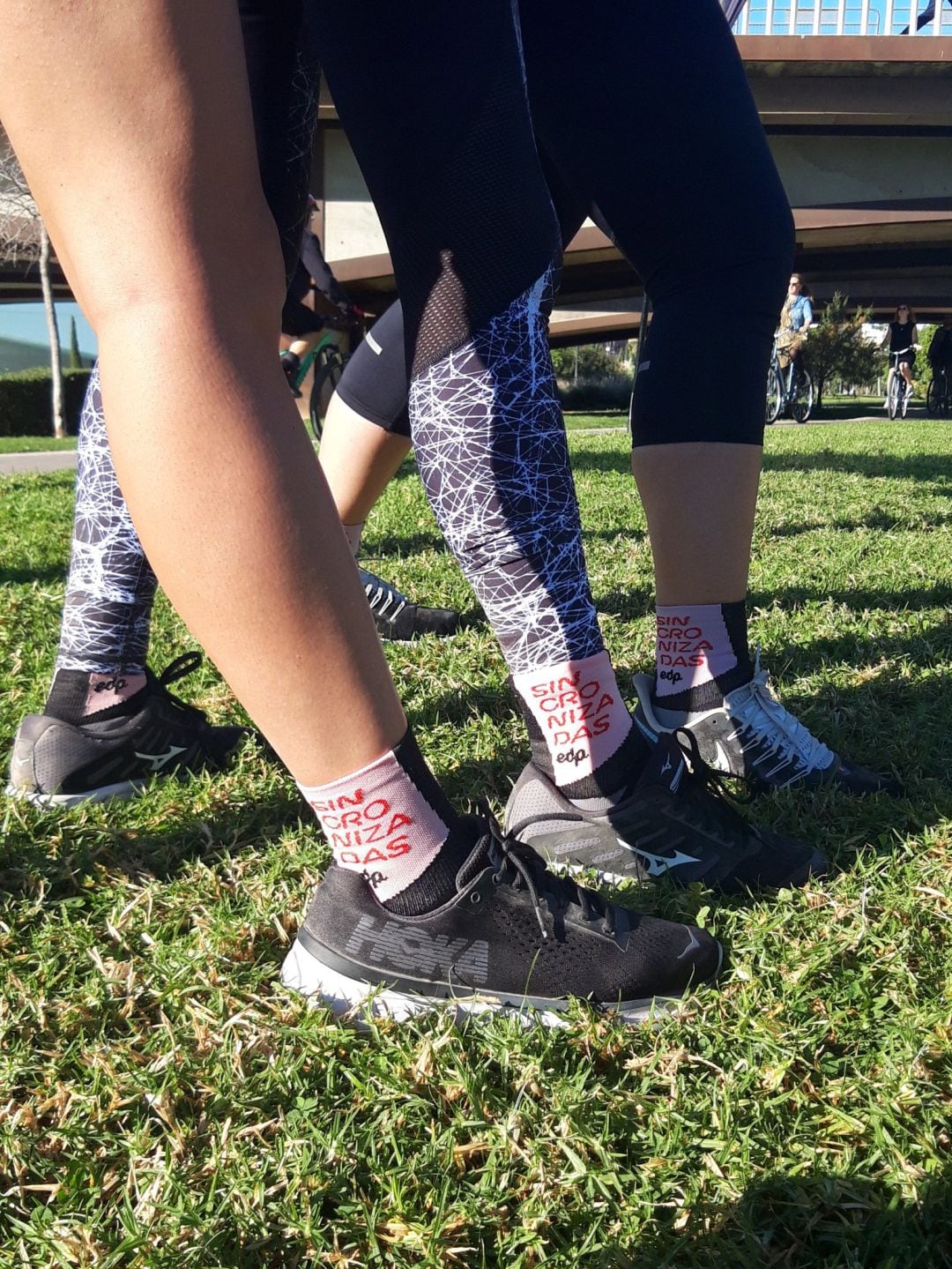 Las mujeres entrenan para el Maratón con Sincronizadas y Natacha López