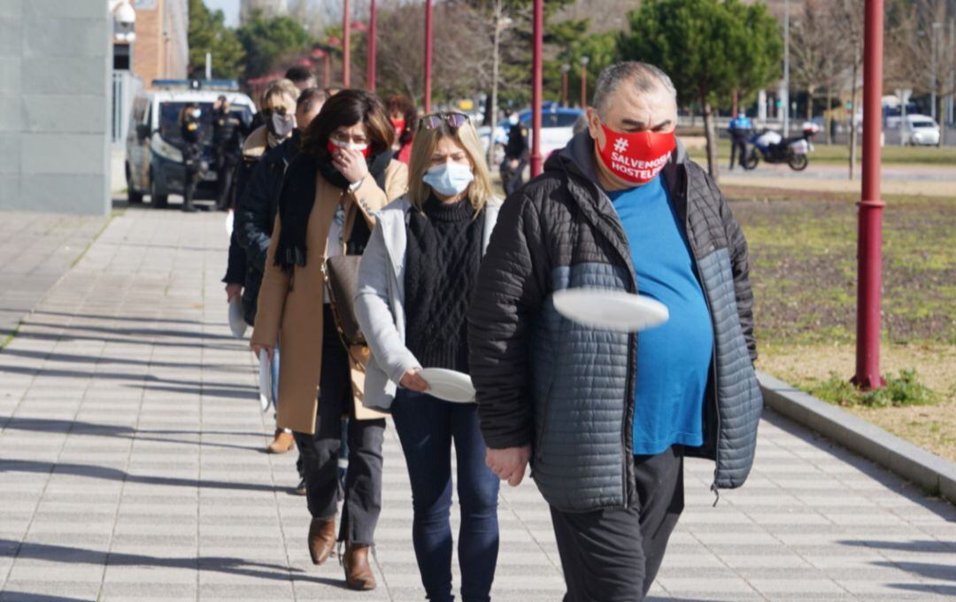 Imagen de una protesta del sector hostelero