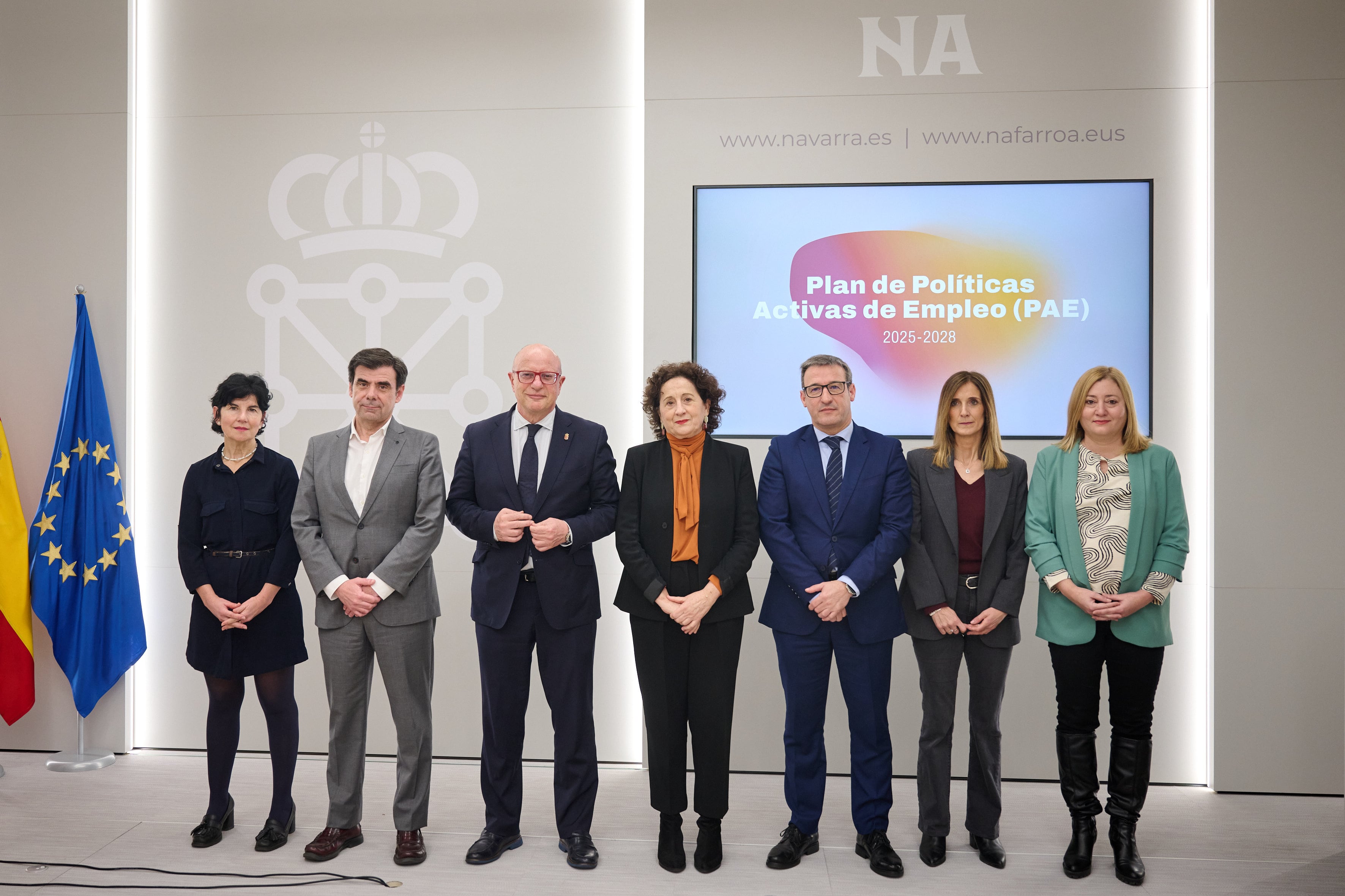 Presentación en el Palacio de Navarra del Plan de Políticas Activas de Empleo 2025-2028.