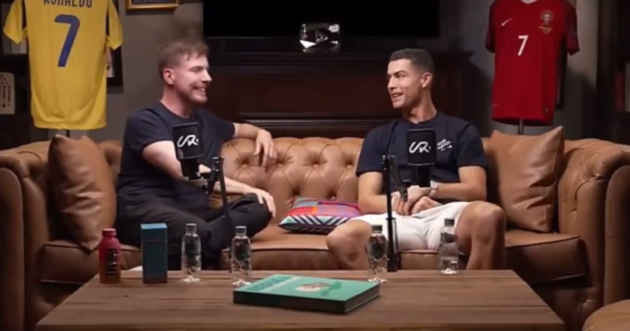 Cristiano Ronaldo, en una entrevista con Mr. Beast