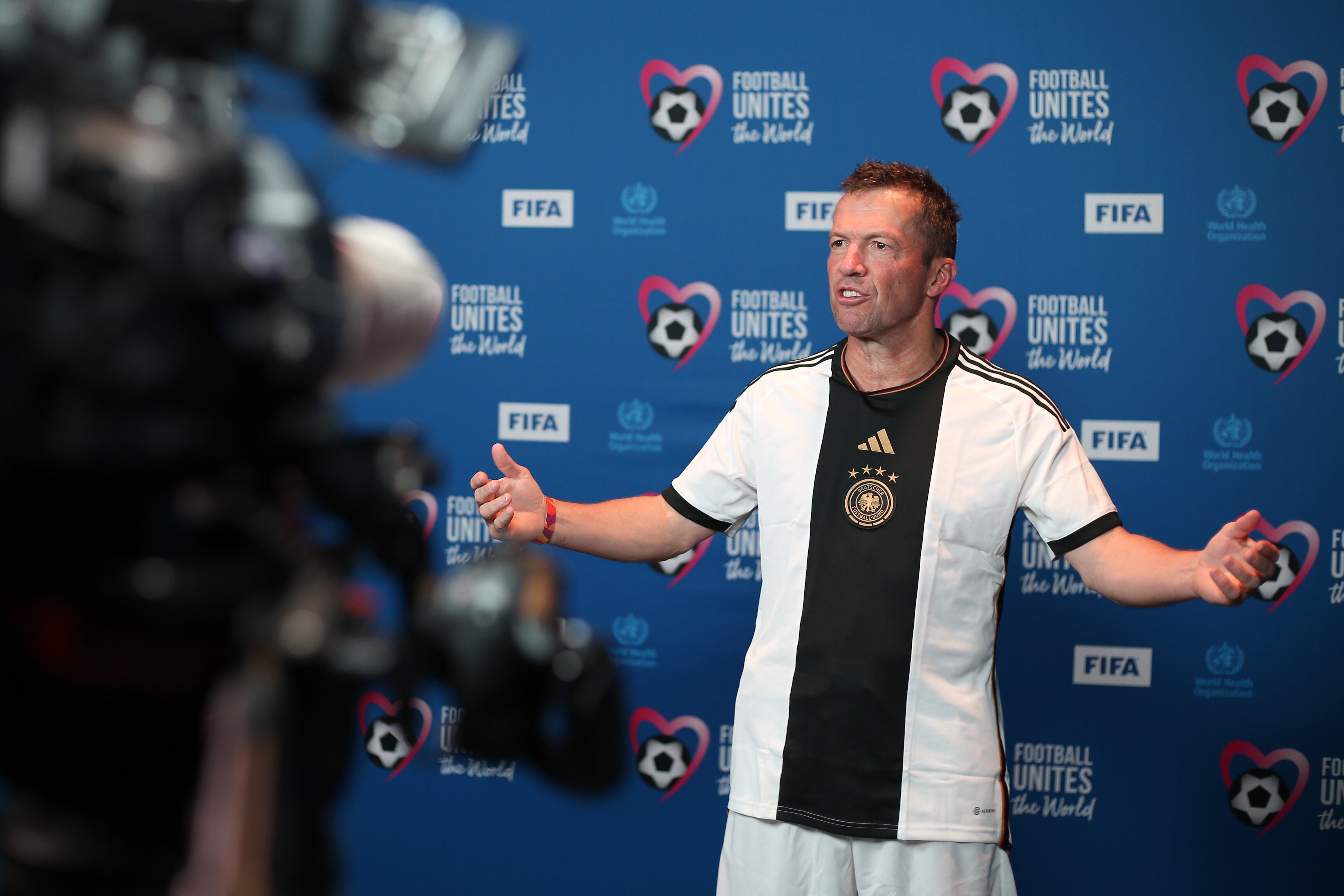 Lothar Matthaeus, con la camiseta de Alemania en el Mundial de Qatar