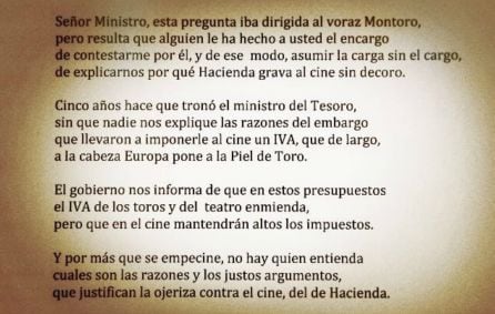 Poema recitado por el PSOE.