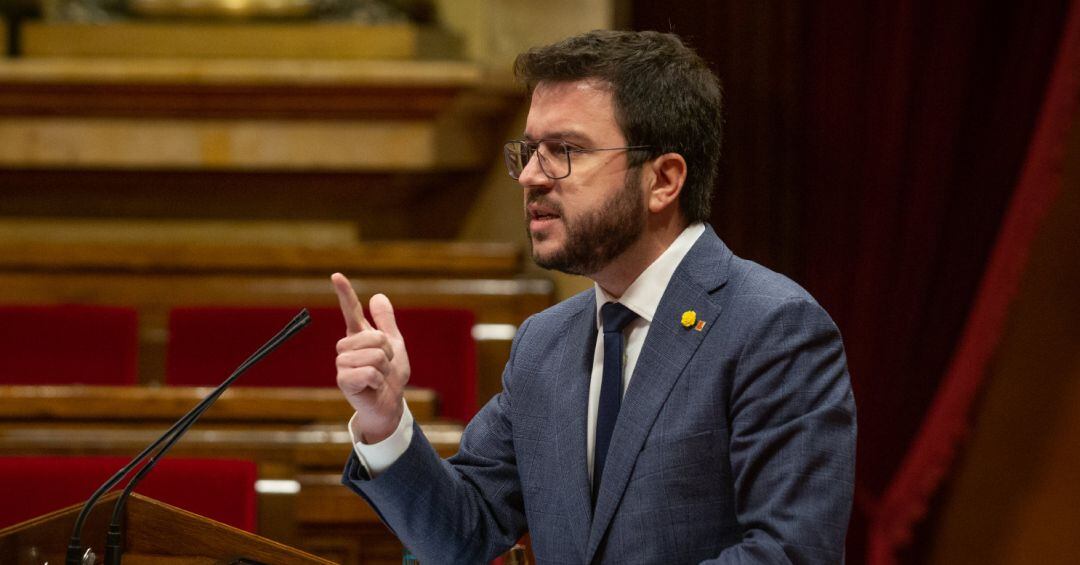 Pere Aragonès compareix davant la Diputació Permanent del Parlament 