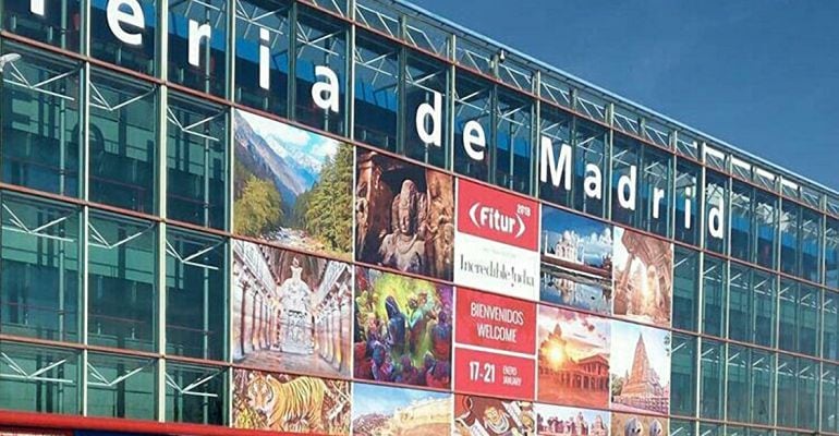 Entrada principal a FITUR en la Institución Ferial de Madrid.