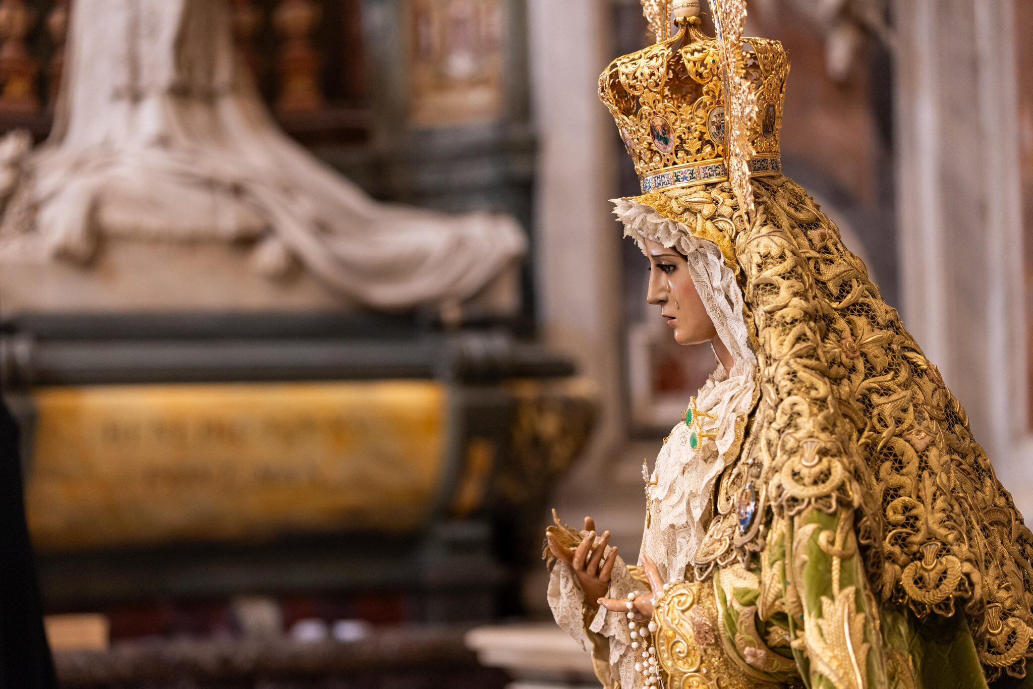 La Esperanza de Málaga en la Basílica de San Pedro del Vaticano