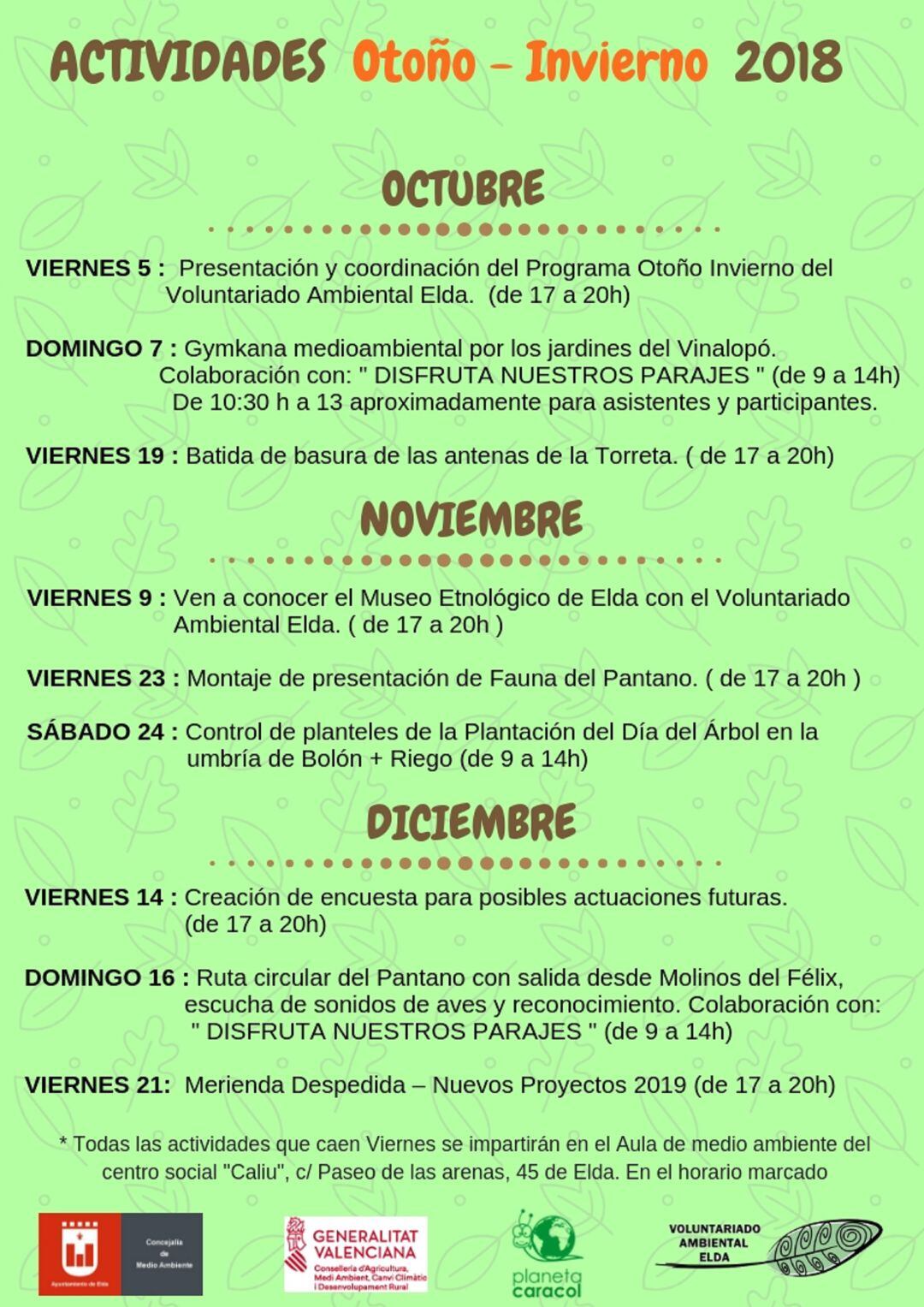 Entre las tareas a realizar destacan las excursiones, yincanas, visitas a museos y jornadas formativas