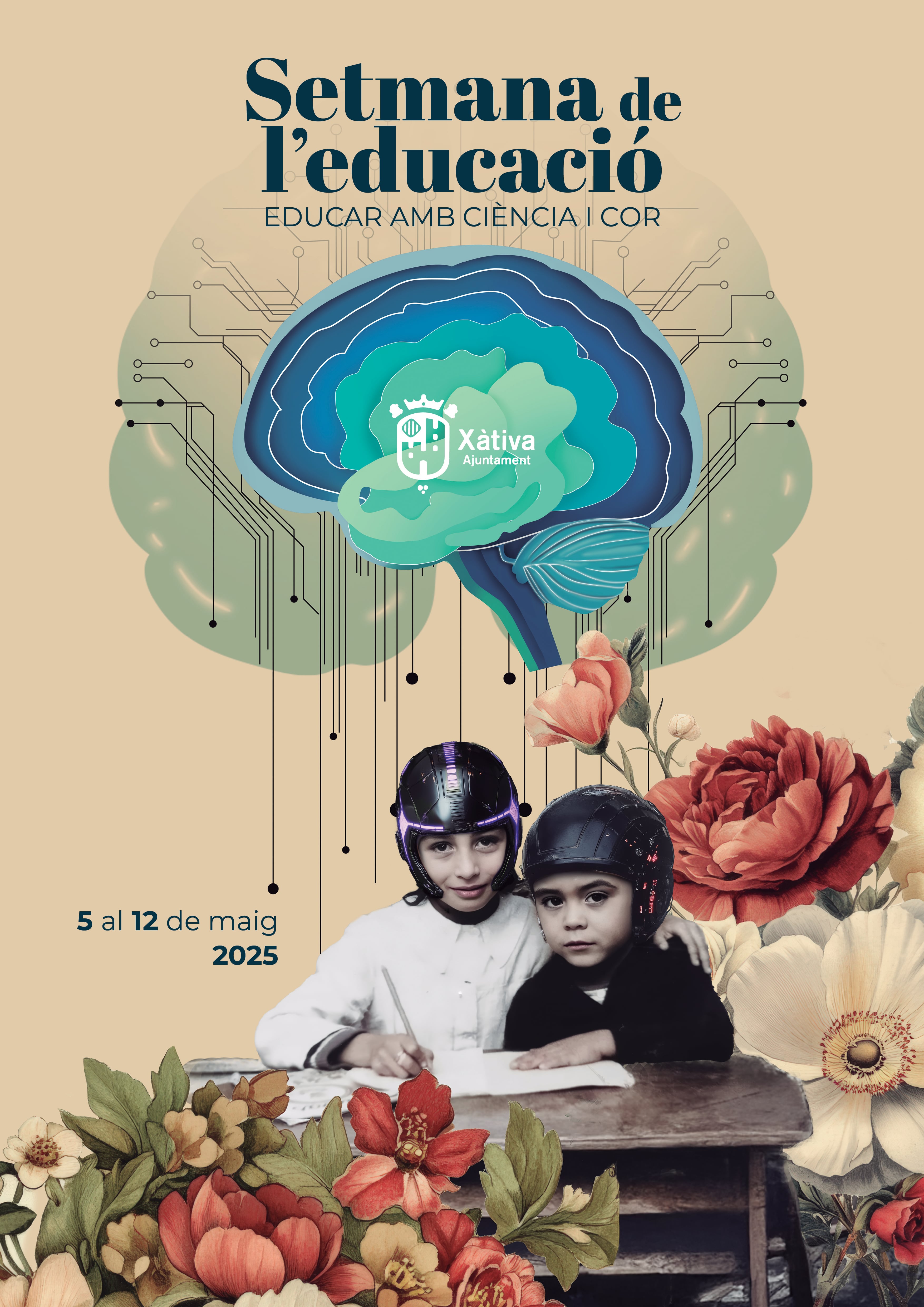 Cartel Semana de la Educación. Fuente: Radio Xàtiva Cadena SER