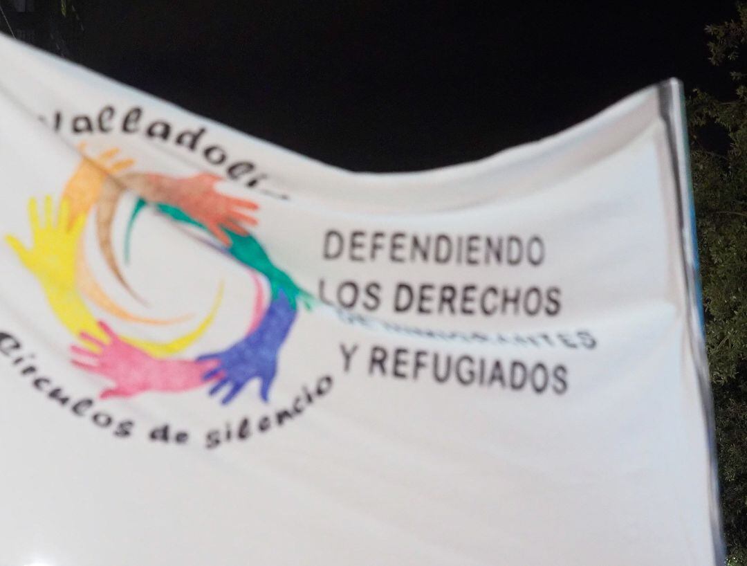  Concentración para defender los derechos de los inmigrantes y los refugiados organizada por la Red Incola en Valladolid