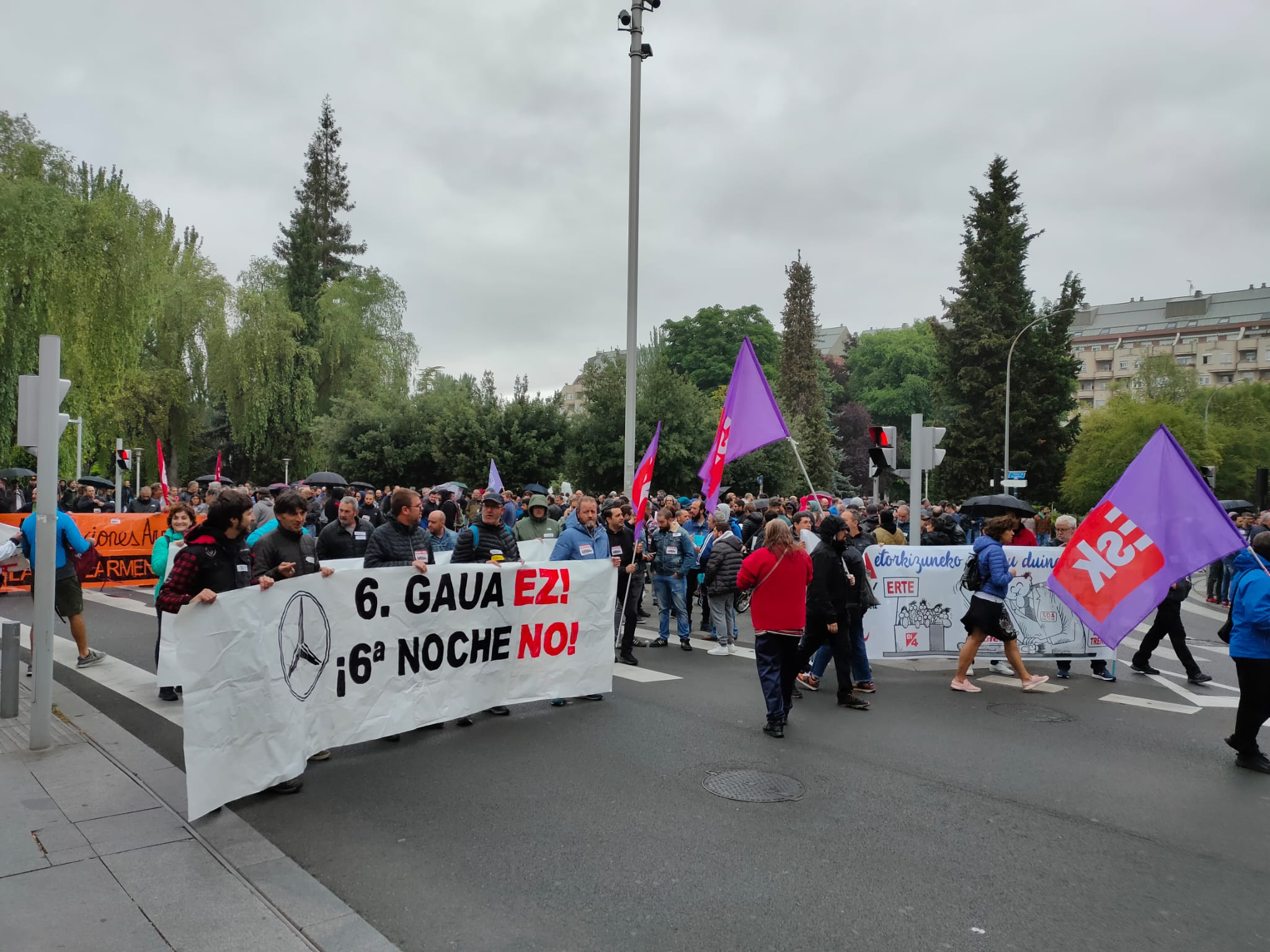 Tercer día de huelga en Mercedes Vitoria en el mes de junio