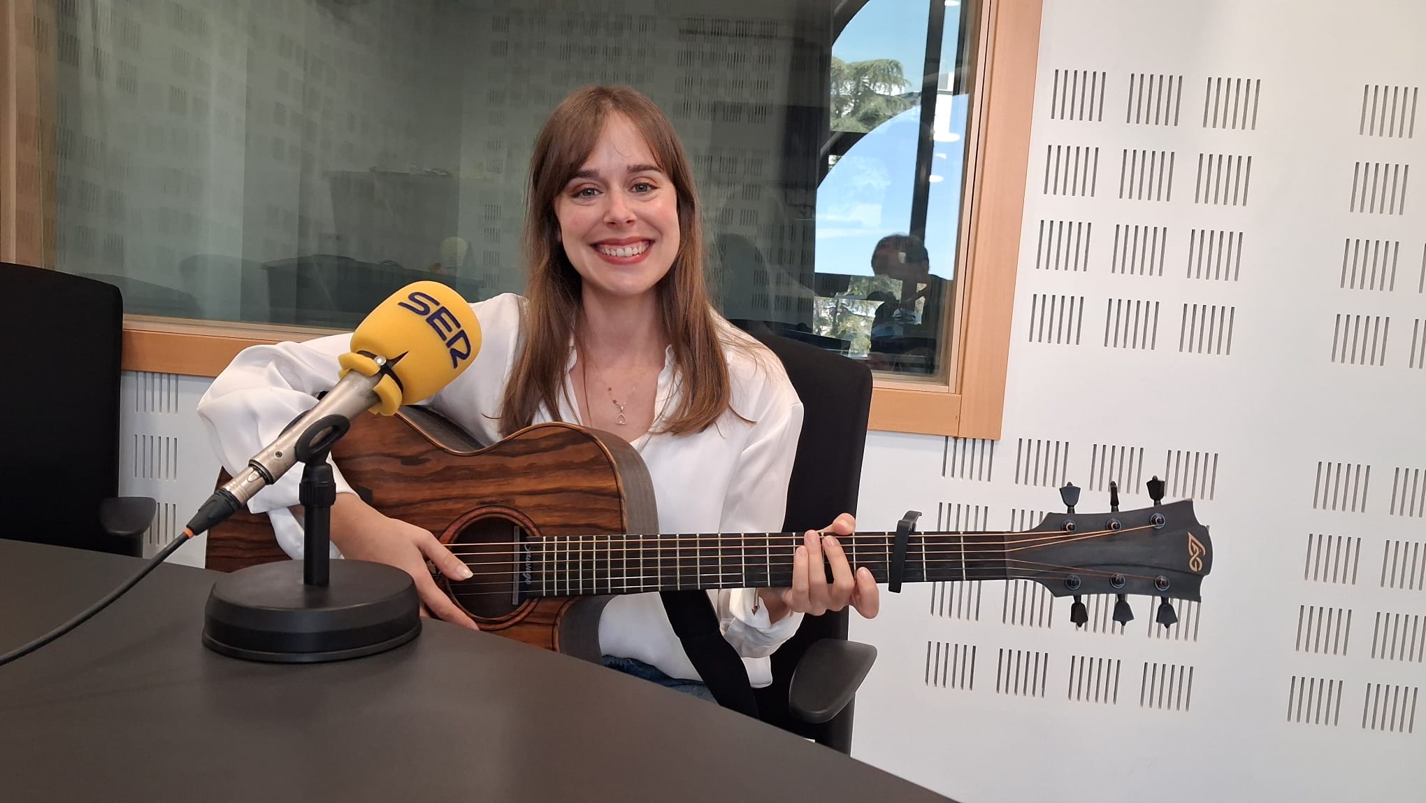 Clara Olóndriz durante la entrevista en Hoy por Hoy Madrid Sur