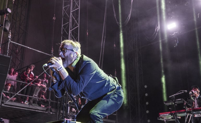 Matt Berninger, cantante de The National, durante una actuación en Washington en 2018