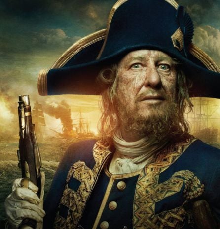 El pirata Barbossa es uno de los papeles más icónicos de su filmografía