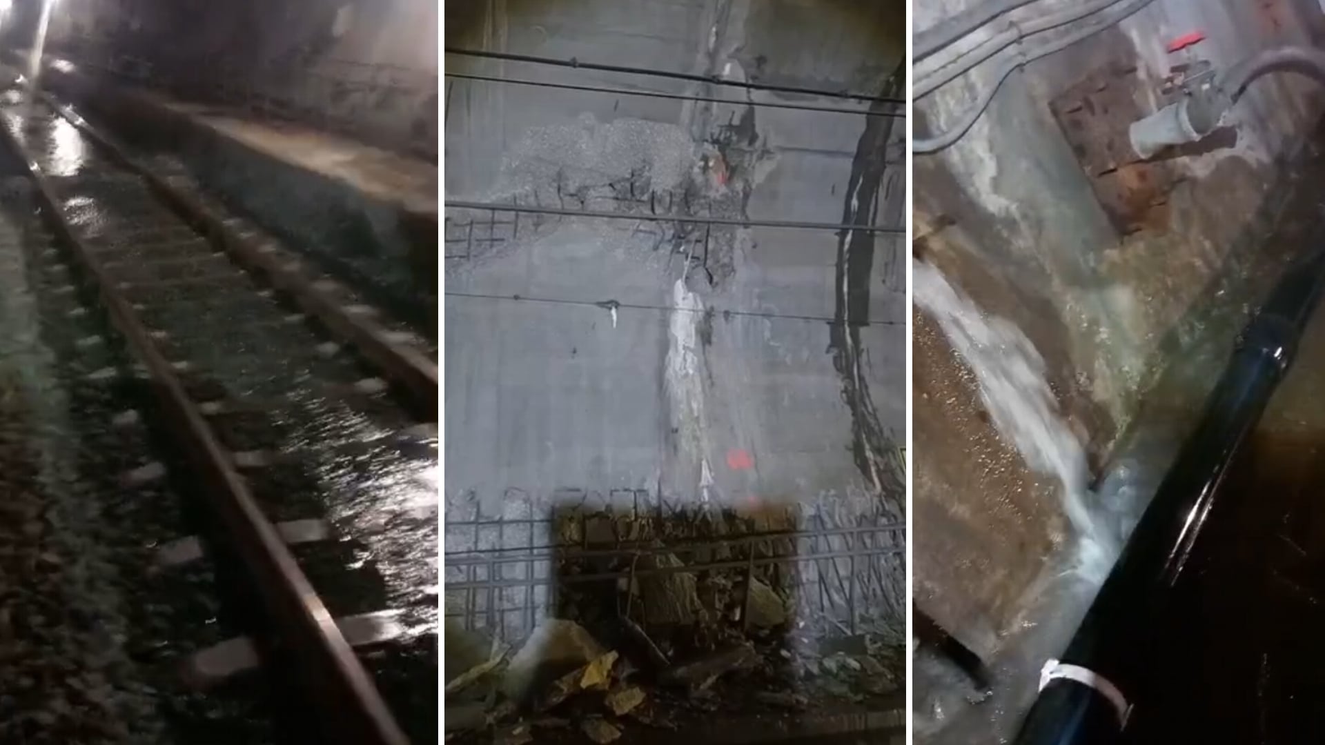 Interior de uno de los túneles del AVE en Valle de Abdalajís