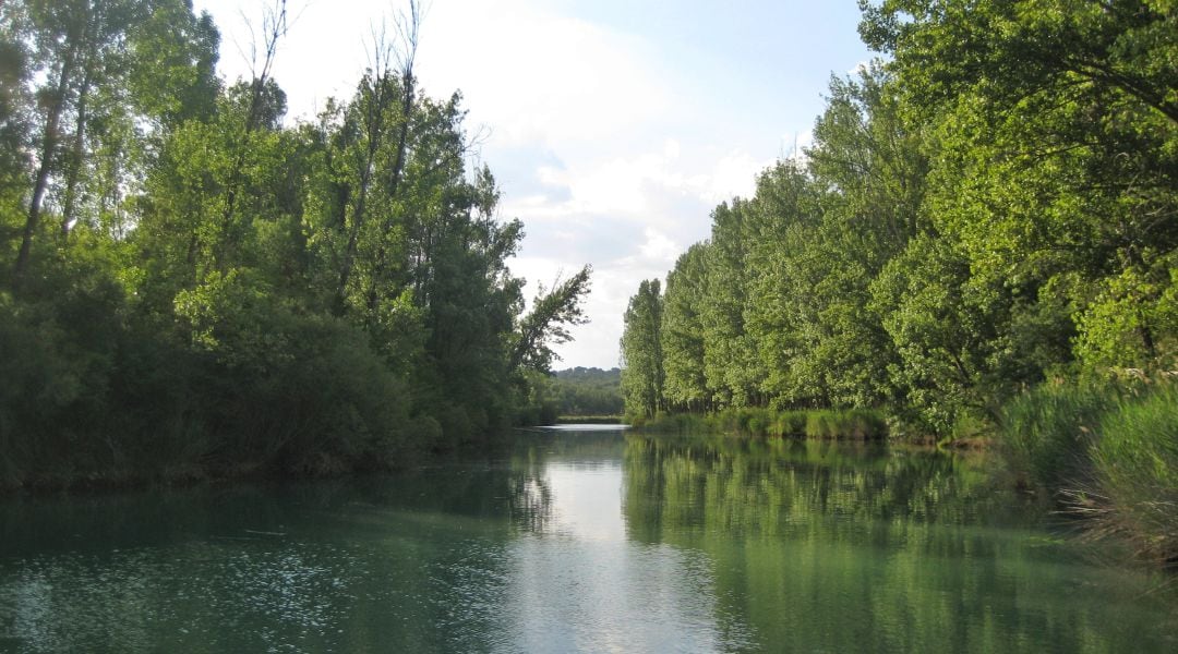 El río Júcar a su paso por la presa de la Torre, en Mariana (Cuenca).