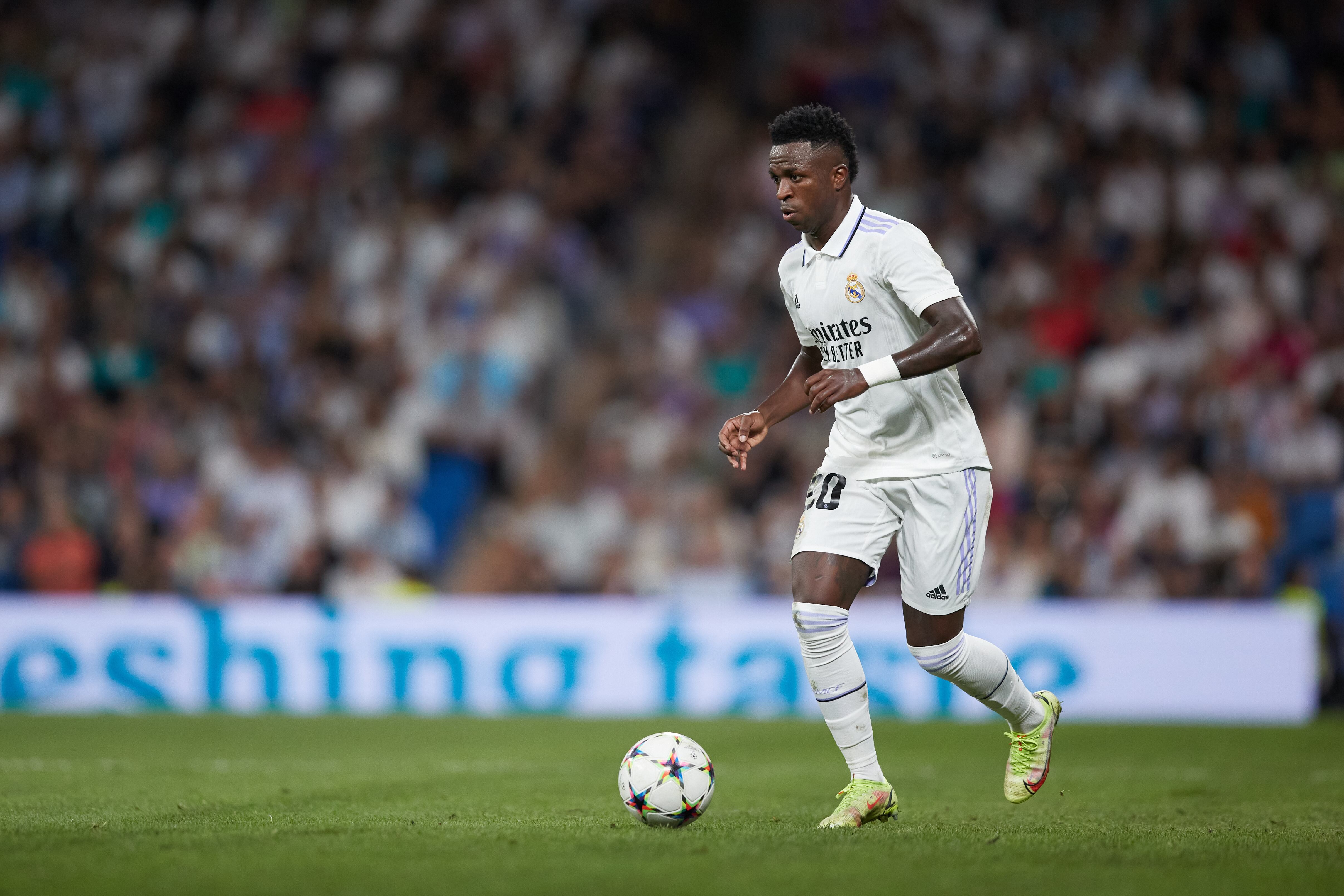 Vinicius Junior durante un partido de la  UEFA Champions League