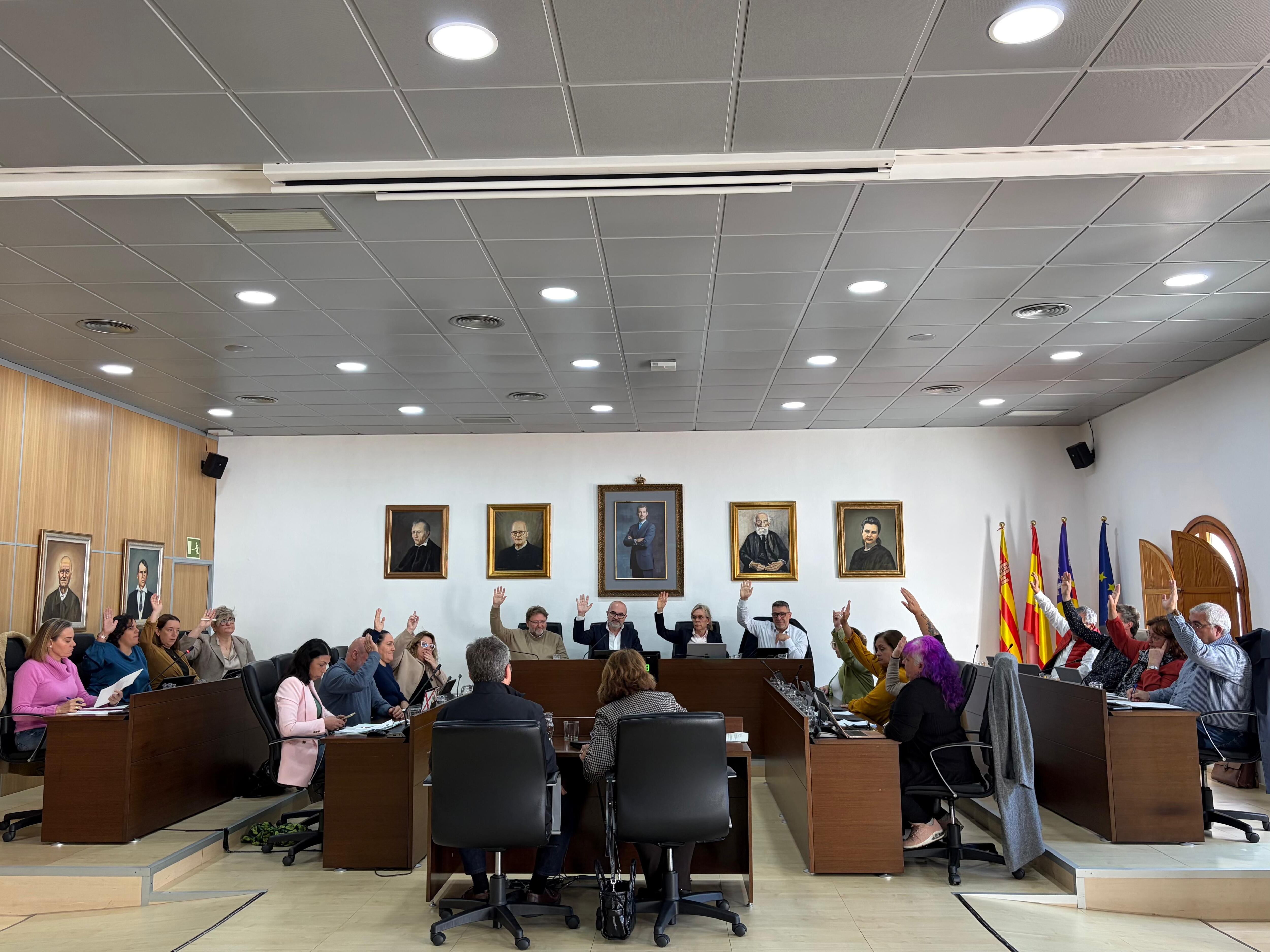 Un momento durante el pleno