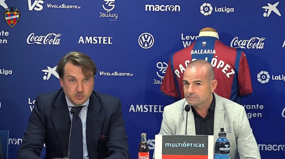 Paco López en su presentación como entrenador del Levante