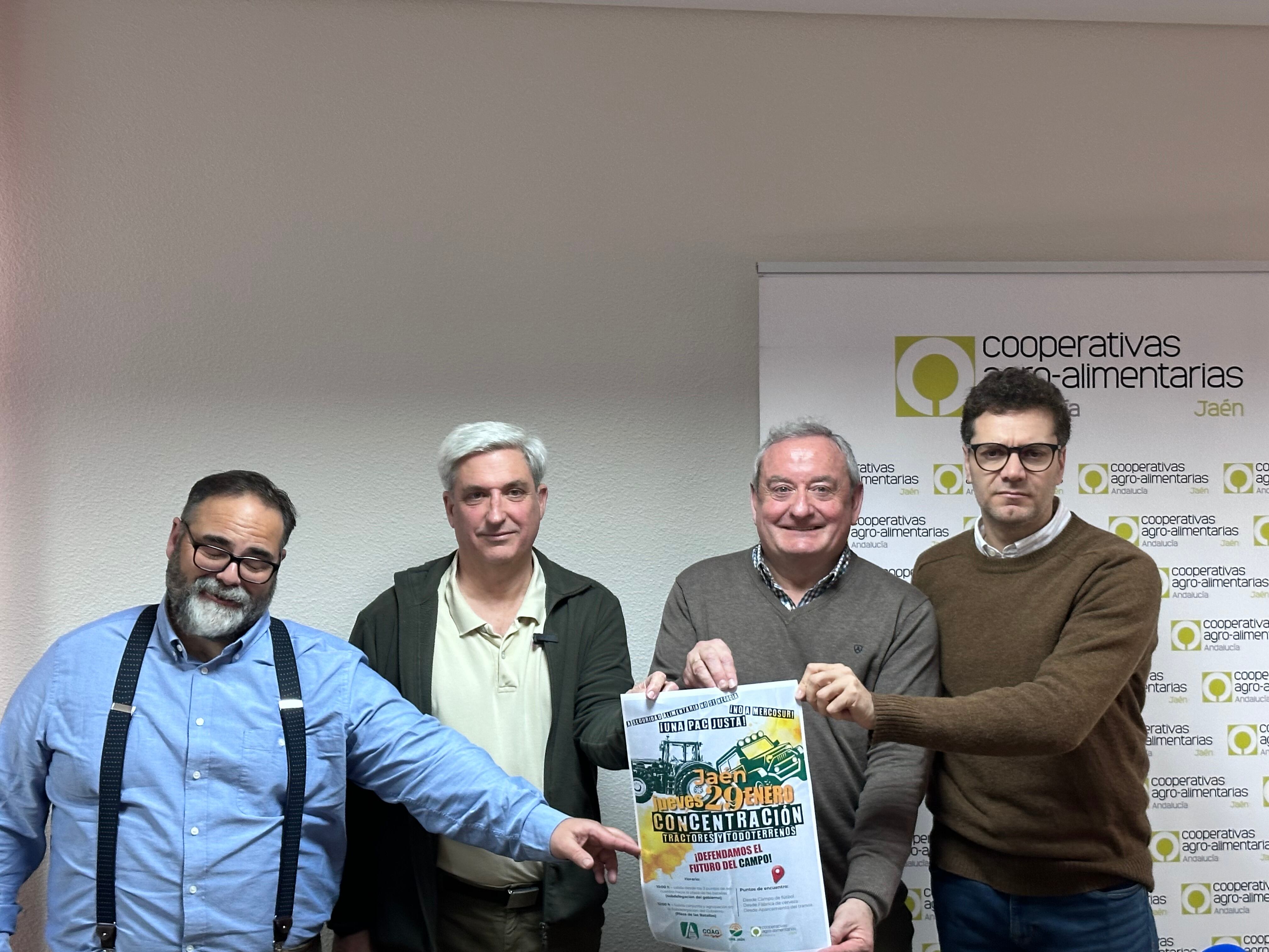 El sector agrario de Jaén convoca una gran movilización con tractores para unirse a la protesta nacional por la reforma de la PAC, los acuerdos comerciales y la falta de agua