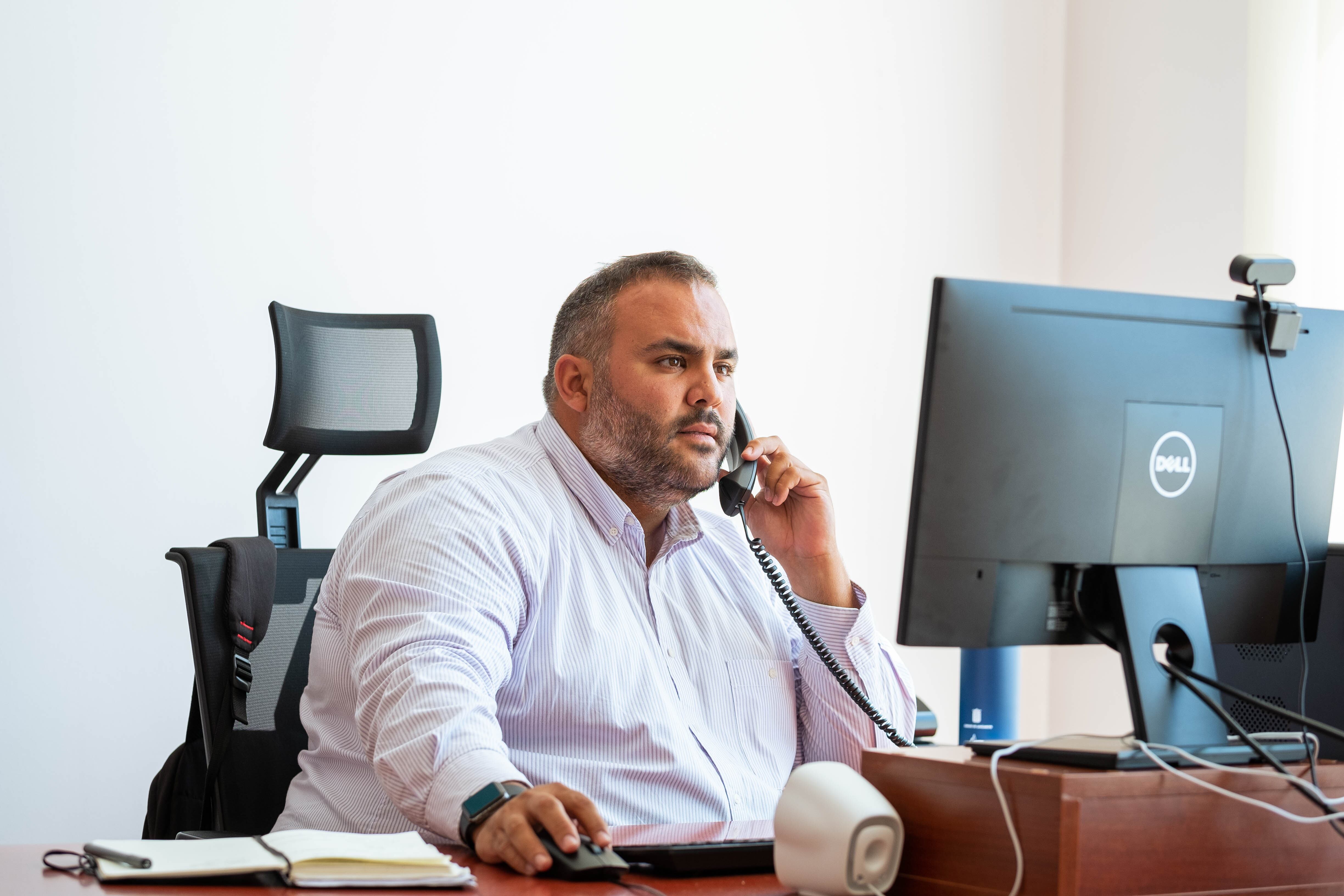 Samuel Martín, consejero de Reserva de la Biosfera y Medio Ambiente del Cabildo de Lanzarote.