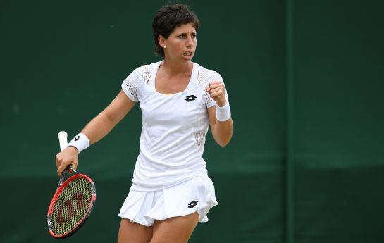 Carla Suárez, en Wimbledon.