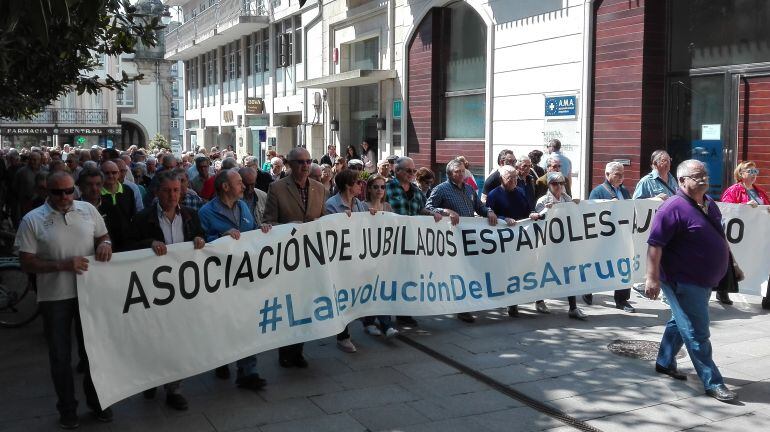 Manifestación de los pensionistas, este lunes