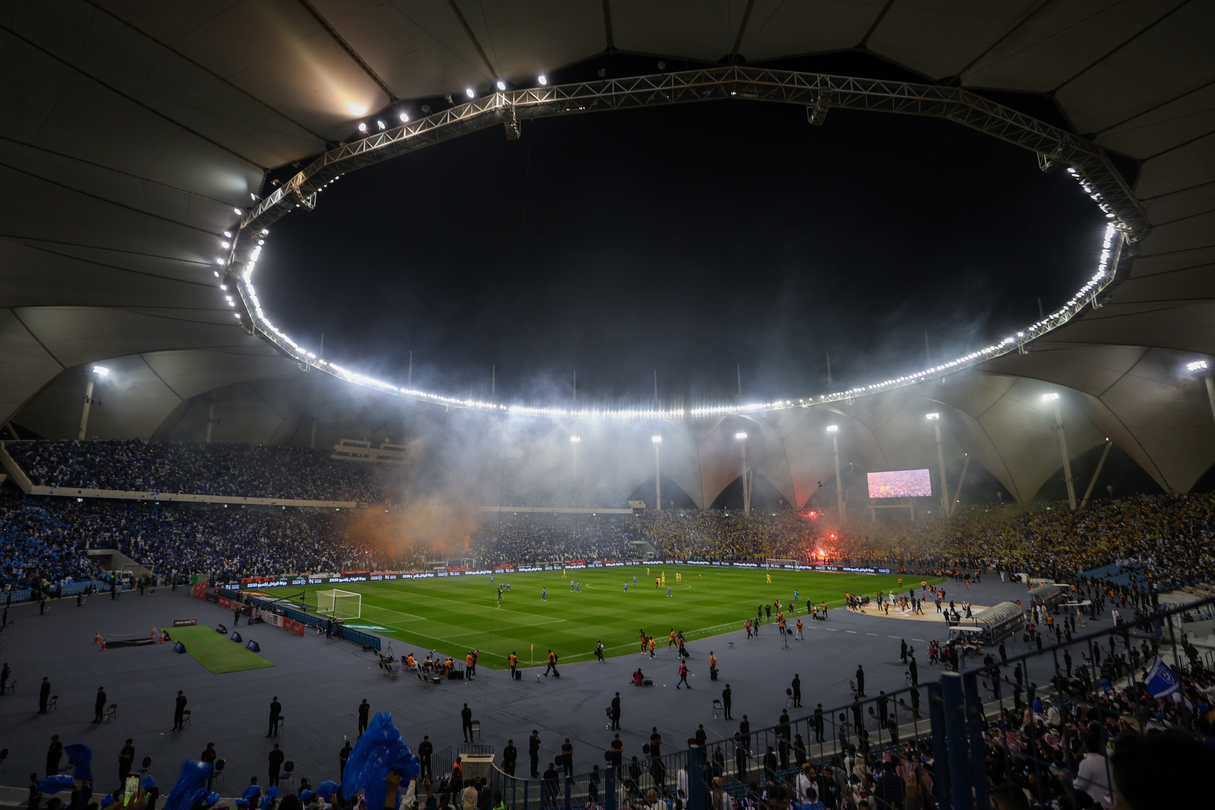 Interior del estadio Rey Fahd, una de las sedes del Mundial 2034