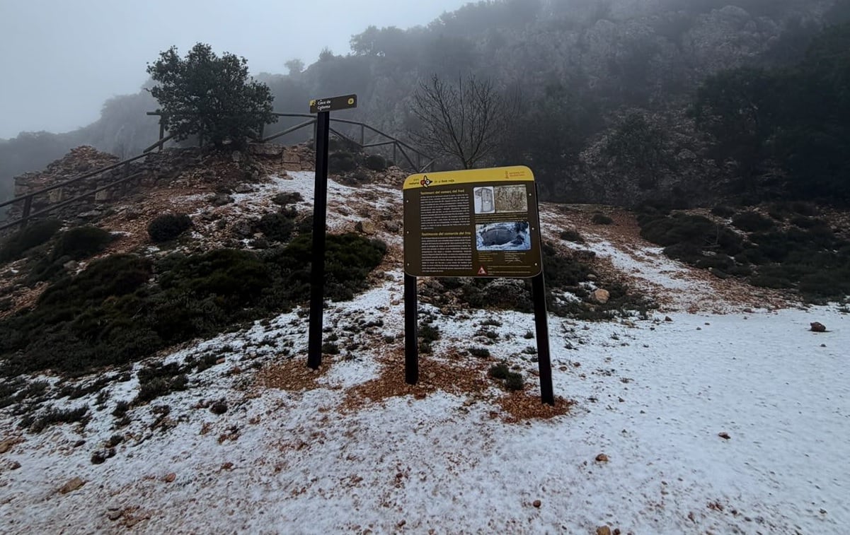 Nieve en la Font Roja